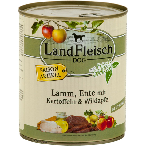 Landfleisch, lafl.Lamm + canard + kart + wilda.800g