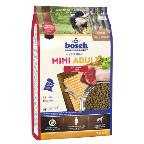 Bosch, Bosch Mini Agnello+Riso 3kg