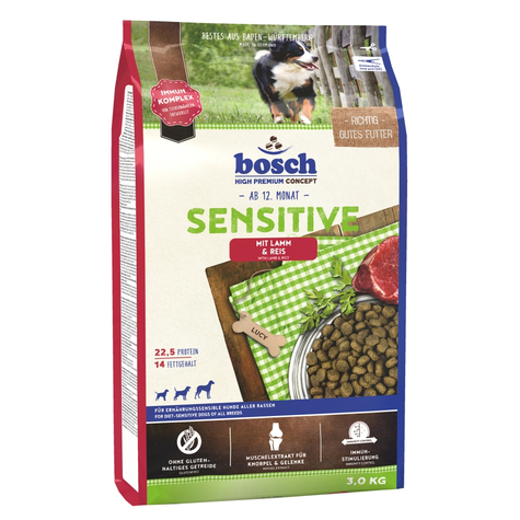 Bosch, agneau bosch sensible + riz 3kg