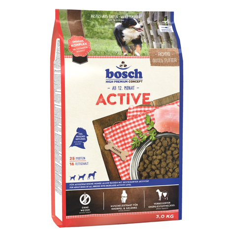 Bosch, bosch adulte actif 3kg