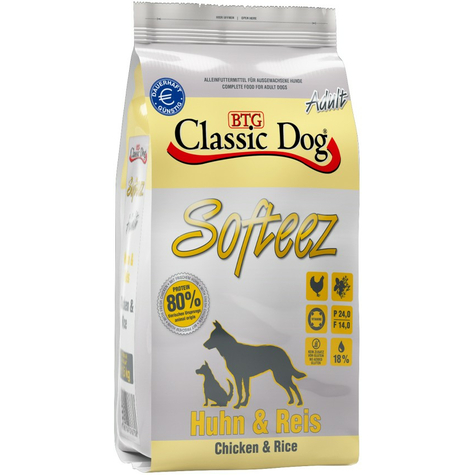 Classic Dog,Cla.Dog Softeez Pollo+Uovo 1,5kg