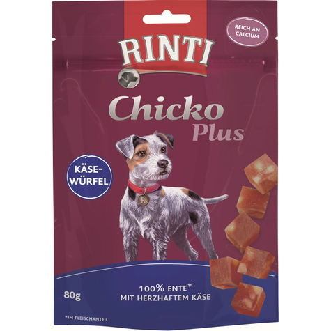 Finnern Rinti Snacks,Rinti Chicko+ Formaggio Salsiccia Anatra 80g