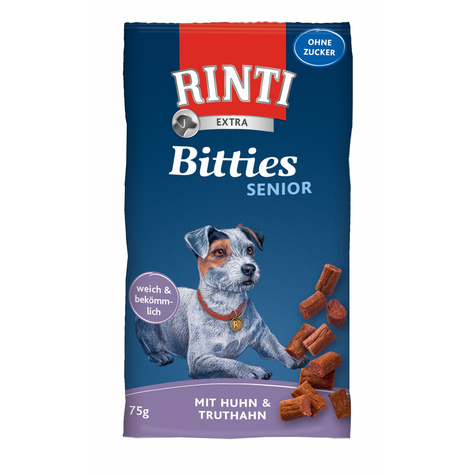 Finnern rinti snacks, ri.Ext.Bitties Senior poulet 75g