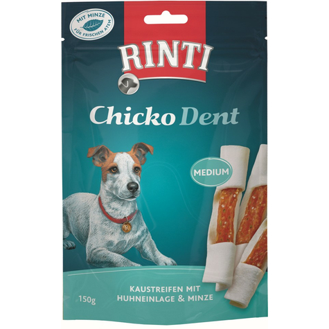 Finnern Rinti Snacks, Rinti Chicko Dent Minzmed 150g