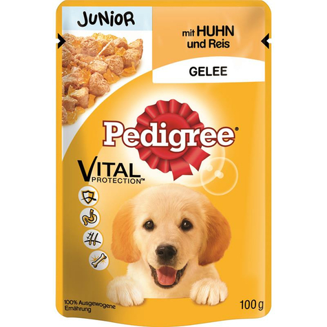 Pedigree, Ped.Junior Pollo+Riso Gel.100gp