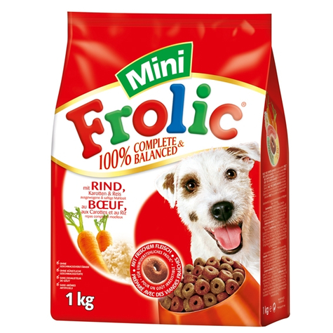 Frolic, Frolic Mini Manzo Carota Riso1kg