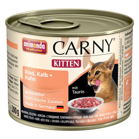 Animonda Cat Carny, Carny Kitten Beef+Calf+H.200gd