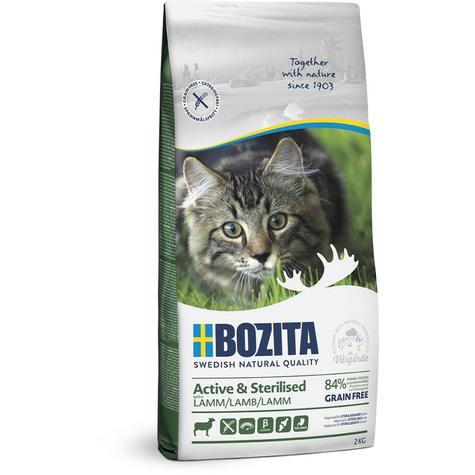 Bozita,Boz.Cat Act+Ste Grfr Lamm 2kg