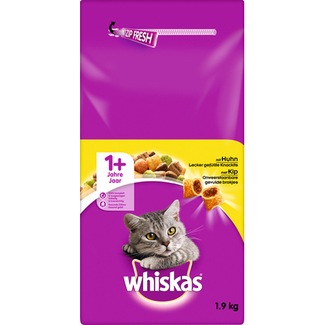 Whiskas, whis.Trock.Adult 1+ poulet 1,9 kg