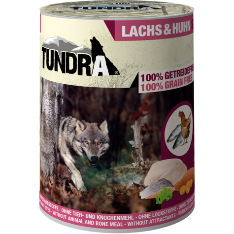 Tundra,Tundra Dog Salmone+Pollo 400gd