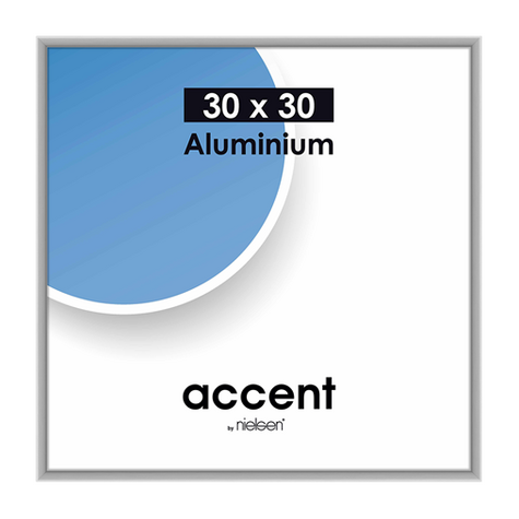 Nielsen Accent 30x30 Aluminium Silber Matt 54124
