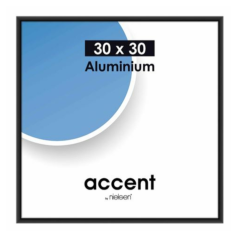 Nielsen Accent 30x30 Aluminium Schwarz Matt 54126