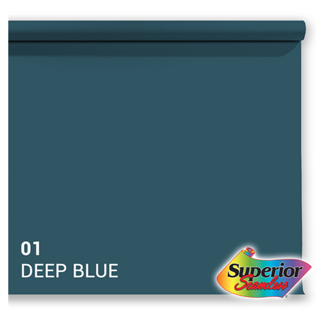 Superior Hintergrund Papier 01 Deep Blue 2,72 X 11m