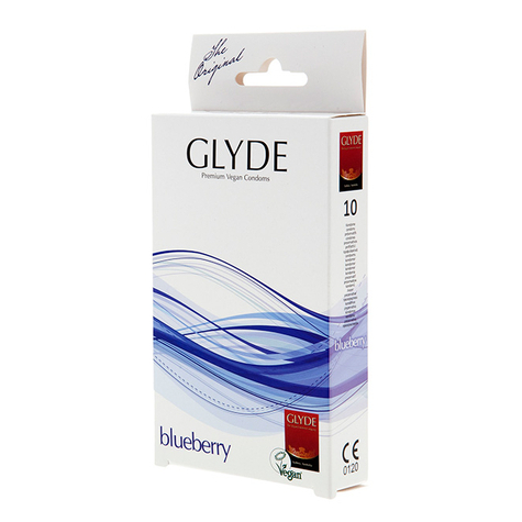 Kondome : Glyde Ultra Blauberry 10 Blau Condoms