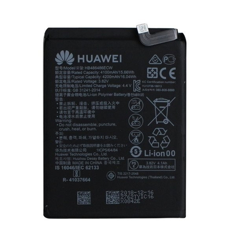 Huawei hb486486ecw mate 20 pro, p30 pro 4200mah batterie original