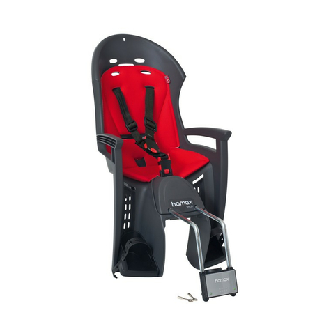 Kindersitz Hamax Smiley Grau/Rot    