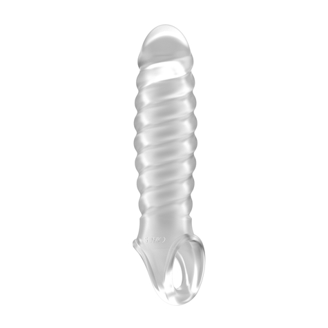 Penismanschetten : No. 32 Stretchy Penis Extension Transparent