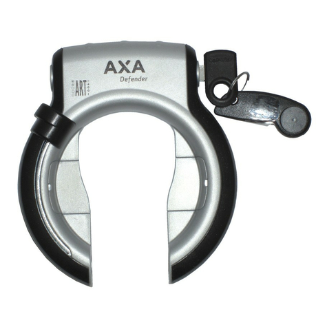 Rahmenschloss Axa Defender Silber/Sw    