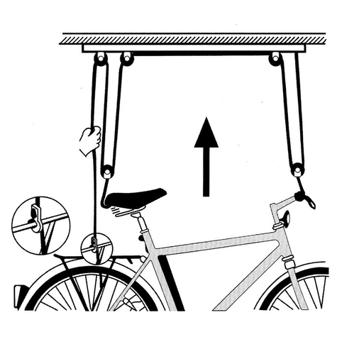 Ascenseur de plafond de bicyclette                      
