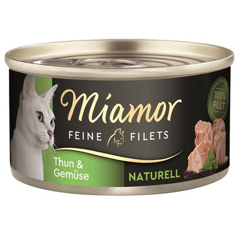 Miamor Fine Fillets Natural Tuna & Vegetables 80g