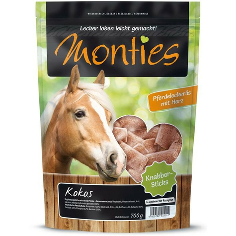 Allco Monties Pferde Snack Kokos Sticks Gepresst 700g