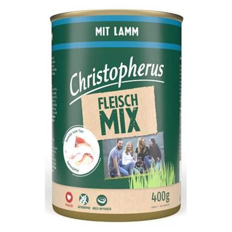 Christopherus Meat Mix Con Agnello 400g Tin