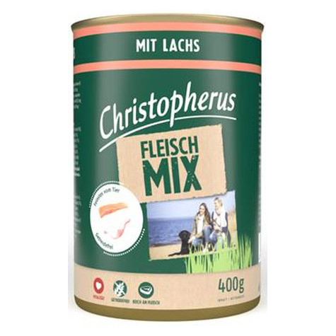 Christopherus Meat Mix - With Salmon 400g Can