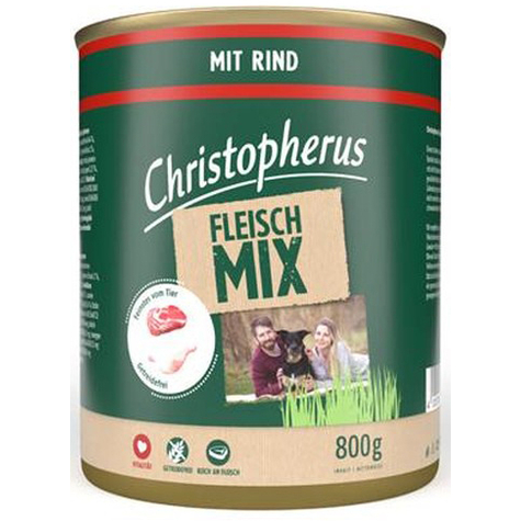 Christopherus Meat Mix - With Beef 800g Can