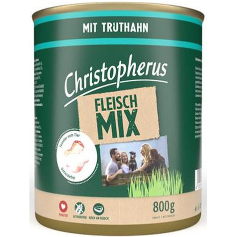 Christopherus Meat Mix Con Tacchino Latta Da 800g