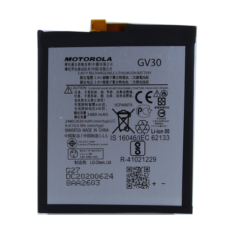 Motorola  Gv30  2630mah  Moto Z Droid  Lithium Ionen Akku  Batterie
