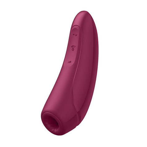Curvy 1+ air pulse stimulator + vibration rose rouge