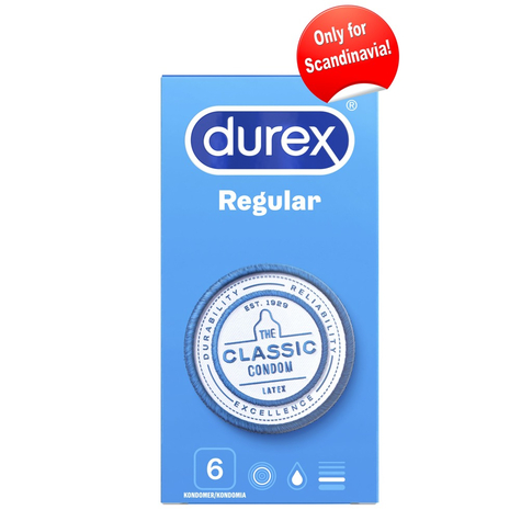 Kondome N Durex Regular 6 Condoms