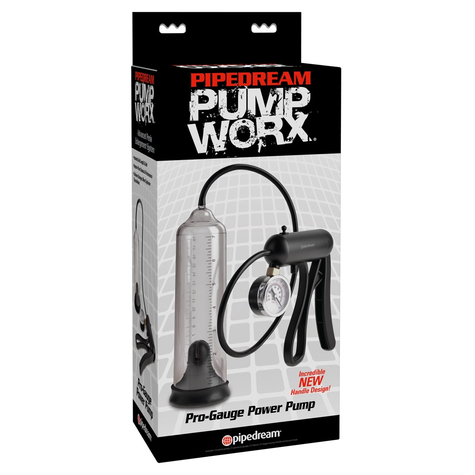 Penispumpe Pw Pro-Gauge Power Pump Clear/