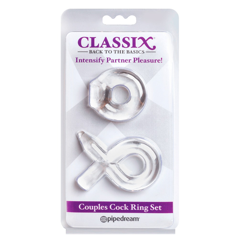 Penisringset C Couples Cock Ring Set Clear