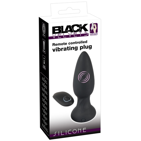 Vibrierender Analplug Black Velvets Rc Vibrating Plu