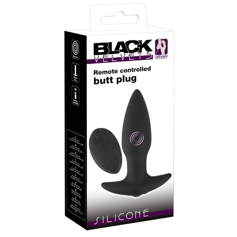 Vibrierender Analplug Black Velvets Rc Butt Plug