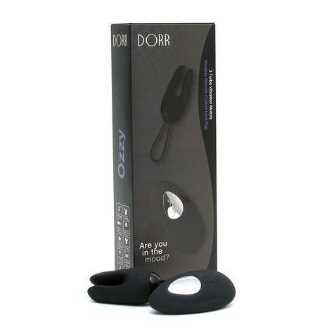 Vibratore A Uovo & Dorr Ozzy Rabbit Egg Vibrator + Vibratore Lay-On Nero