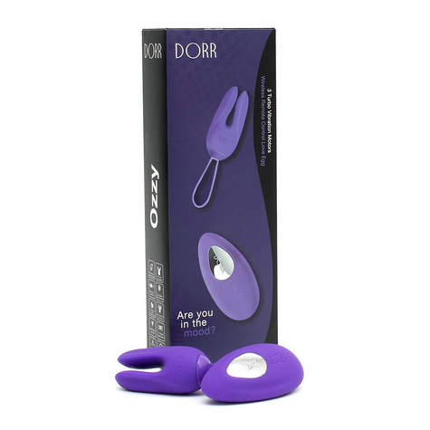 Vibrierendes Ei & Dorr Ozzy Rabbit Egg Vibrator + Lay-On Vibrator Violet