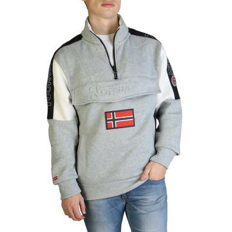 Bekleidung & Sweatshirts & Herren & Geographical Norway & Fagostino007_Man_Lggrey & Grau