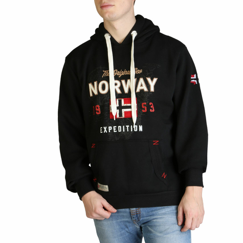 Bekleidung & Sweatshirts & Herren & Geographical Norway & Guitre100_Man_Black & Schwarz