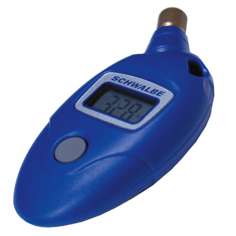 Testeur de pression d'air schwalbe airmax pro 6010.01 jusqu'11 bar maximum, pour sv / av         