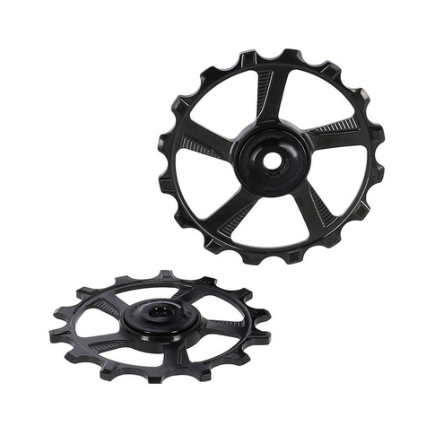 Jeu de poulies de dailleur arrie token mtb skinny fat noir, p. Sram & shim. 12v vtt 14/16t 