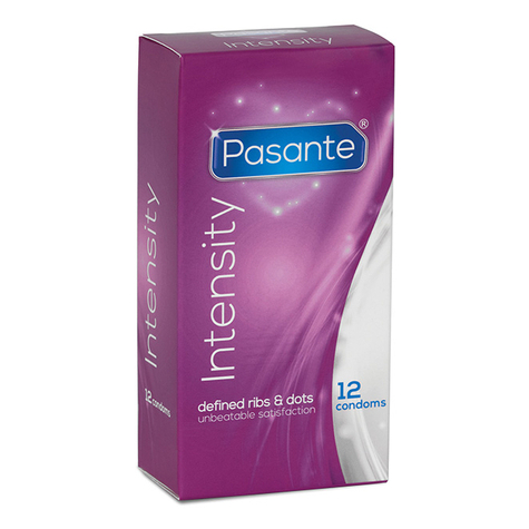 Kondome Stimulants Avec Nervures : Pasante Intensity Condoms 12 Pack