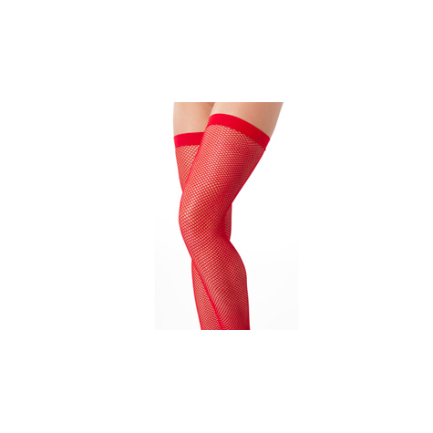 Strapsstrümpfe :Sexy Rot Fishnet Stockings