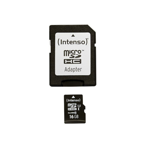Microsdhc 16gb Intenso Premium Cl10 Uhs-I + Adattatore Blister