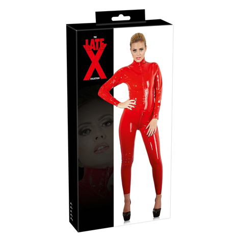 Catsuit Latex Catsuit Rot S