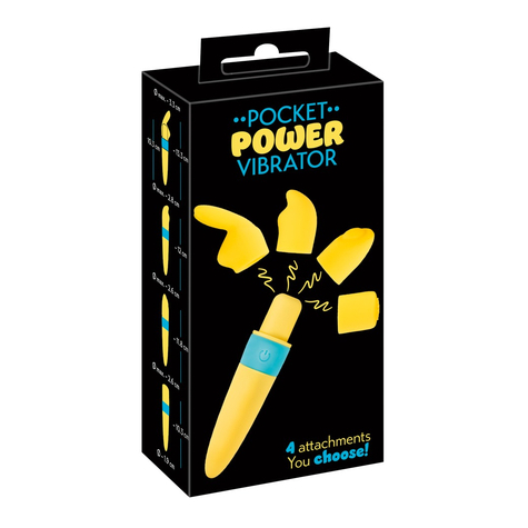Mini-Vibrator Pocket Power Vibrator 4 Attach
