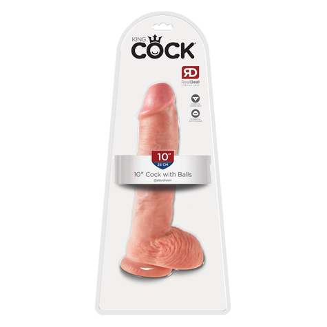 Dildo King Cock With Balls 10 Inch
