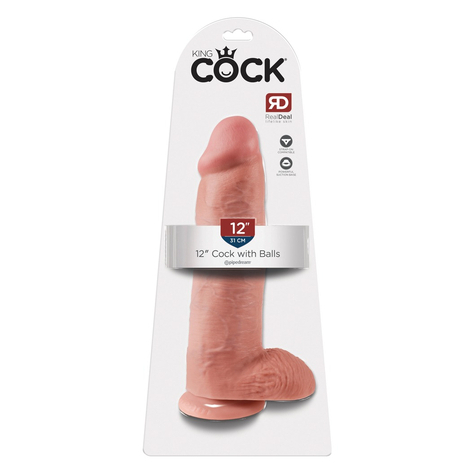 Dildo King Cock With Balls 12 Inch