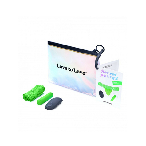Love To Love - Secret Panty 2 - Vibratore A Mutandina Con Telecomando - Verde